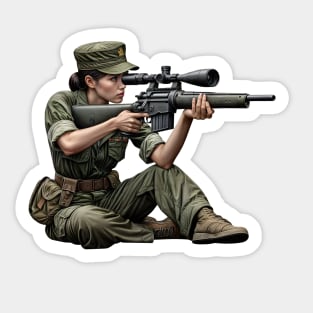 Sniper Girl Sticker